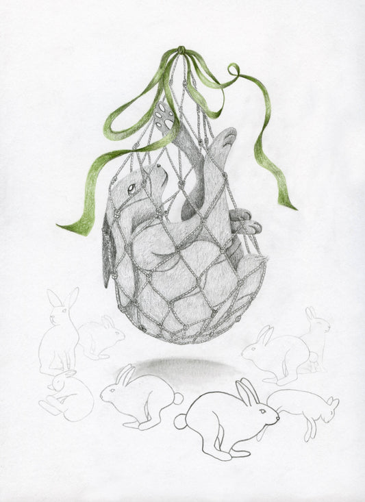 THE BUNNY OFFERING PRINT